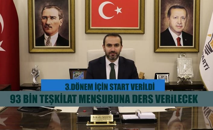 AK Parti Rize Teşkilat Akademisi’nde 3.dönem başlıyor.