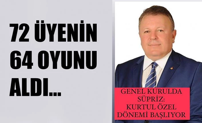 GENEL KURULDA SÜPRİZ: KURTUL ÖZEL DÖNEMİ BAŞLIYOR