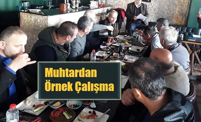 MUHTAR ÖRNEK BİR ÇALIŞMAYA İMZA ATTI