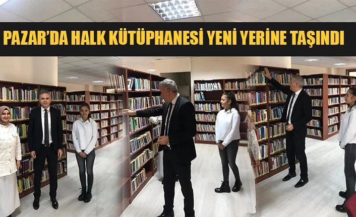 Pazar Kaymakamı Akın Kütüphaneyi ziyaret etti