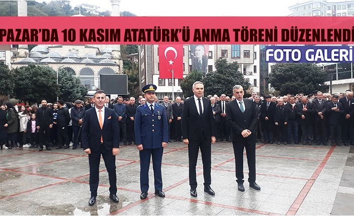 Pazar’da 10 Kasım Atatürk’ü anma programı düzenlendi.
