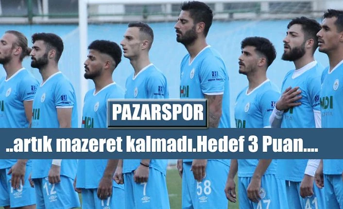 Pazarspor Kırklareli maçına hazırlanıyor