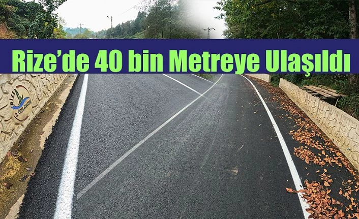 RİZE’DE KÖY YOLLARINA 40 BİN METRE PARAPET DUVAR YAPILDI