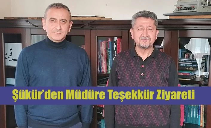 Tarihçi Rıdvan Şükür, Beyazıt Devlet Kütüphane Müdürünü ziyaret eti