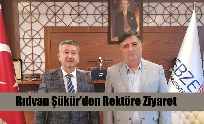 Tarihçi Rıdvan Şükür, Gebze Teknik Üniversitesi rektörünü ziyaret etti