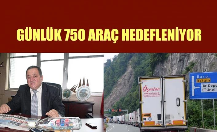 Yeni uygulama ile sarp sınır kapısından günlük 750 araç geçişi hedefleniyor