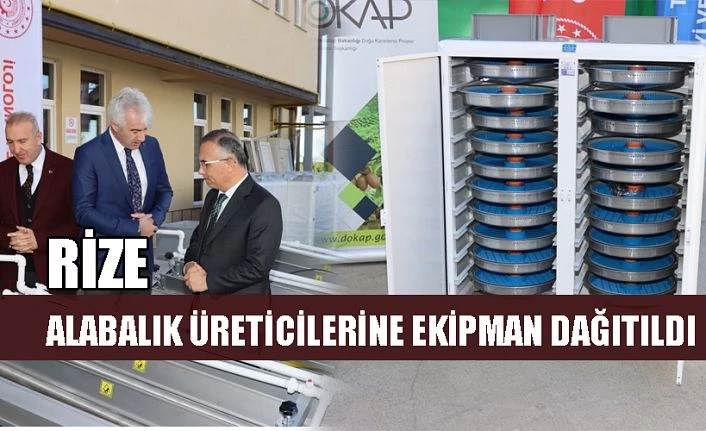 Alabalık Üreticilerine Ekipman Dağıtımı