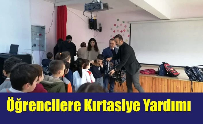 ÖĞRENCİLERE KIRTASİYE HEDİYESİ