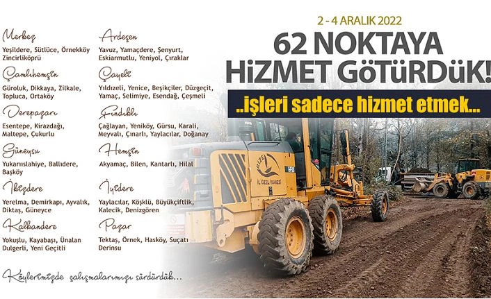 Rize’de gitmedik yer ve mekan bırakmıyorlar