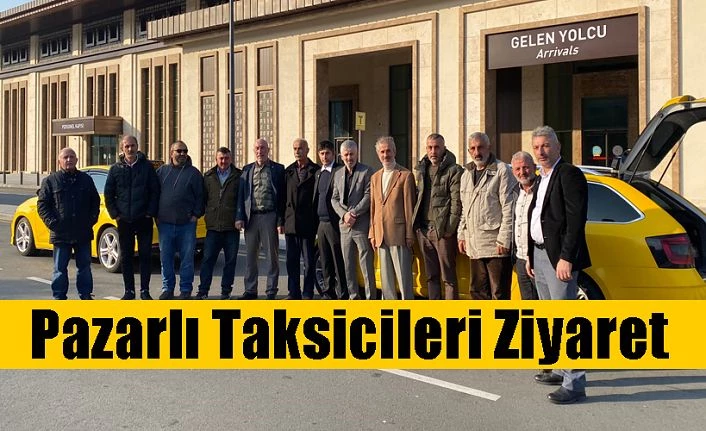 Yeniden Refah Partisi Pazar İlçe Başkanlığından Rize-Artvin Havalimanı Taksicilerine ziyaret.