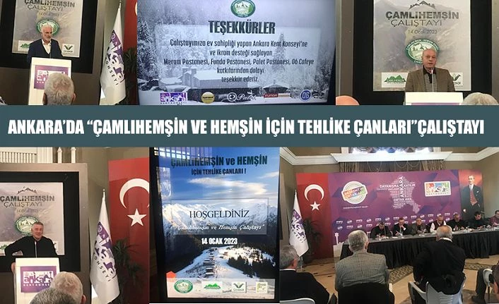 "Çamlıhemşin ve Hemşin İçin Tehlike Çanları" Çalıştayı düzenlendi