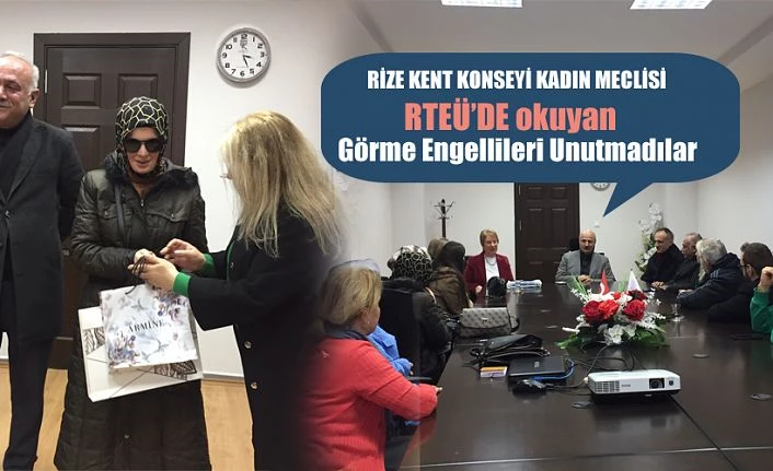 GÖRME ENGELLİLERİ UNUTMADILAR