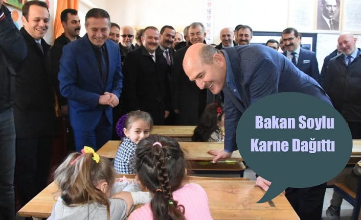 İLK KARNELERİNİ İÇİŞLERİ BAKANI SÜLEYMAN SOYLU