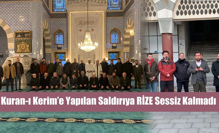 Kutsal Kitabımıza yapılan Saldırıya "RİZE" sessiz kalmadı