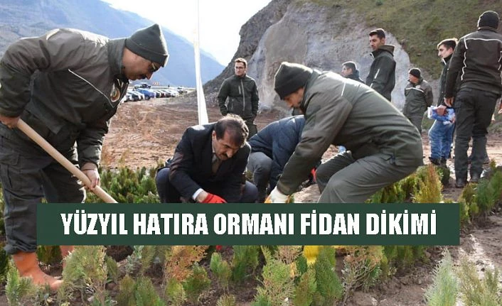 TÜRKİYE YÜZYILI HATIRA ORMANI FİDAN DİKİMİ