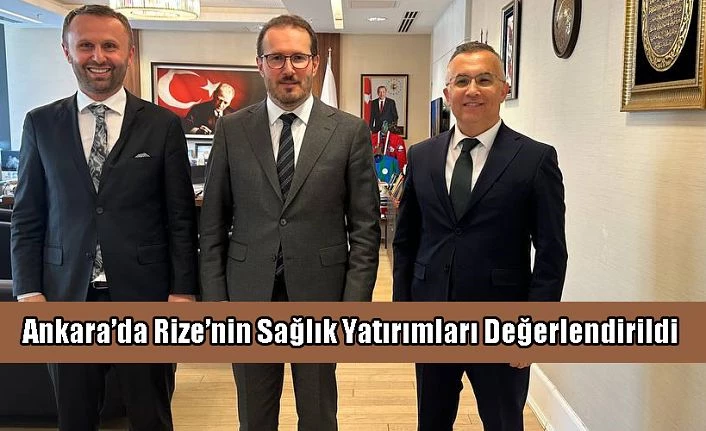 Vali Çeber, Bakan Yardımcısı Birinci ile Sağlık Yatırımlarını Değerlendirdi