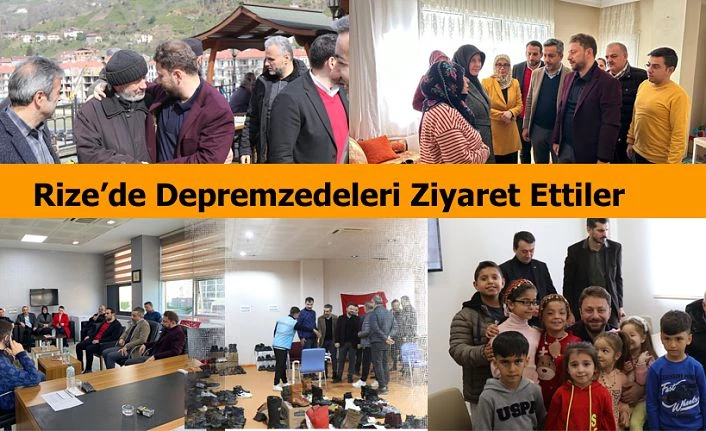 Depremzedelere Ziyaret