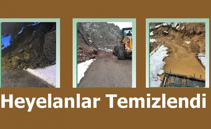 İL ÖZEL İDARE HEYELAN TEMİZLEME ÇALIŞMALARINI TAMAMLADI