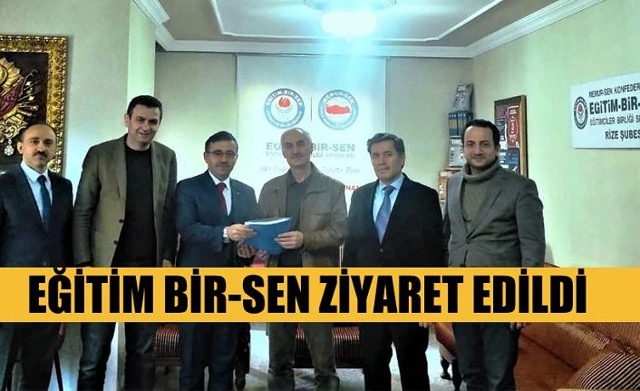 MİLLİ EĞİTİM ŞUBE MÜDÜRLERİNDEN, RİZE EĞİTİM BİR SEN’E ZİYARET