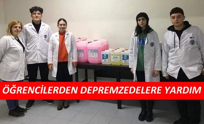 ÖĞRENCİLERDEN DEPREMZEDELERE DESTEK