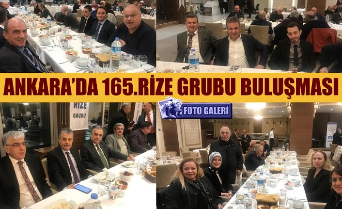 Rize Grubunun 165.Buluşmasına Ankara Hakimevinde 100 kişi katıldı