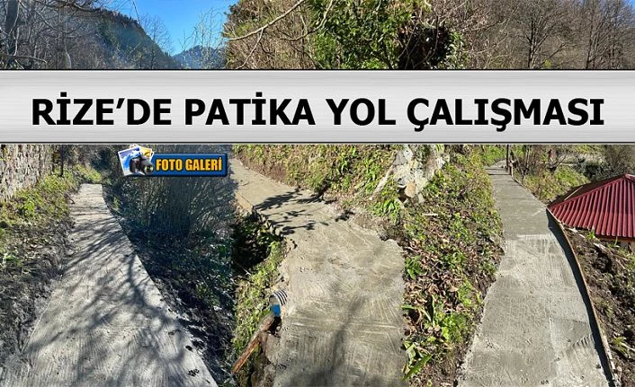 Araç ulaşımı mümkün olmayan yollara PATİKA Yol çalışması