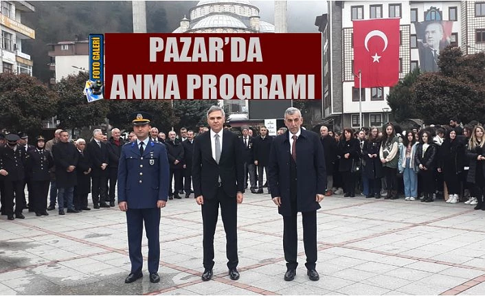 Pazar’da Anma Program