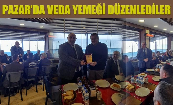 Personele Veda Yemeği Verildi