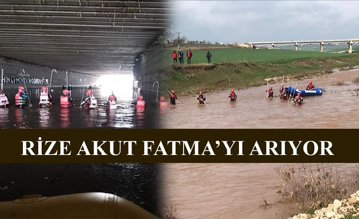 Rize AKUT, Mardin’de dereye düşen Fatma’yı arıyor