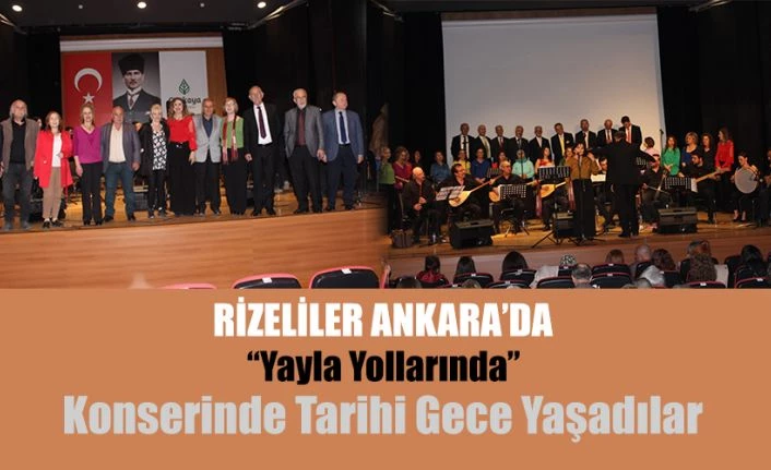 Karadeniz Türkü Topluluğu (RİKAD) Ankara’da Konser Düzenledi