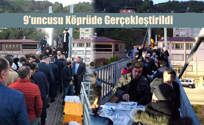 Köprüde iftar geleneği, 500 kişi oruç açtı