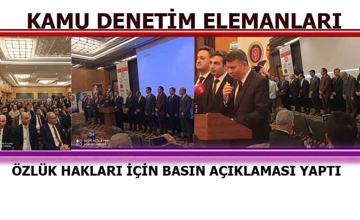 Özlük Haklarının iyileştirilmesi için basın açıklaması yaptılar