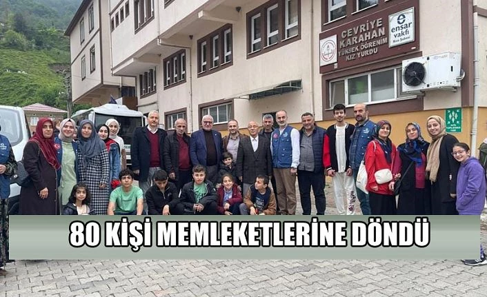 Rize’deki depremzedeler memleketlerine dönmeye başladı