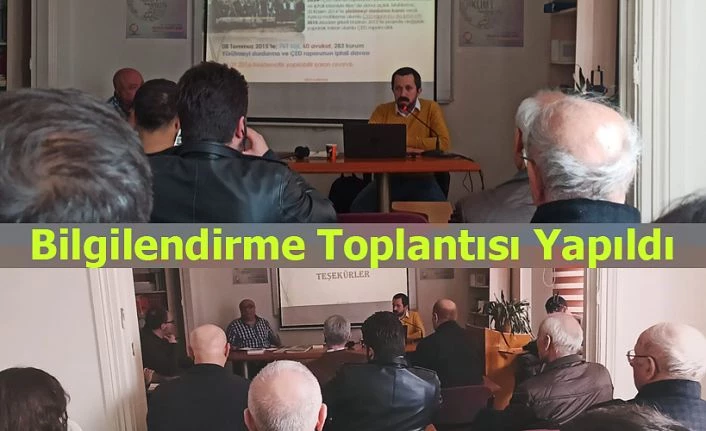 "Salınbaş Altın Madeni" açık Ocak işletmesi ile ilgili bilgilendirme toplantısı yapıldı