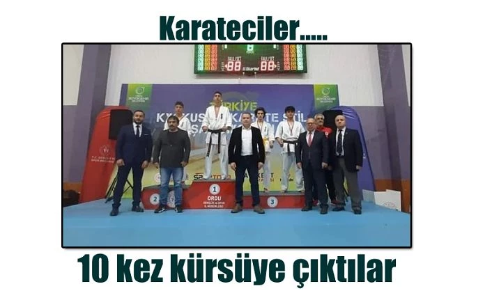 10 kez kürsüye çıkmayı başardılar