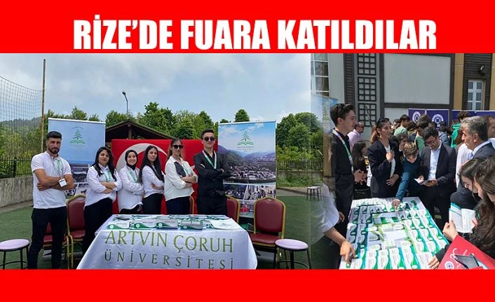 AÇÜ RİZE’DE ÜNİVERSİTELER TANITIM VE KARİYER FUARINA KATILDI