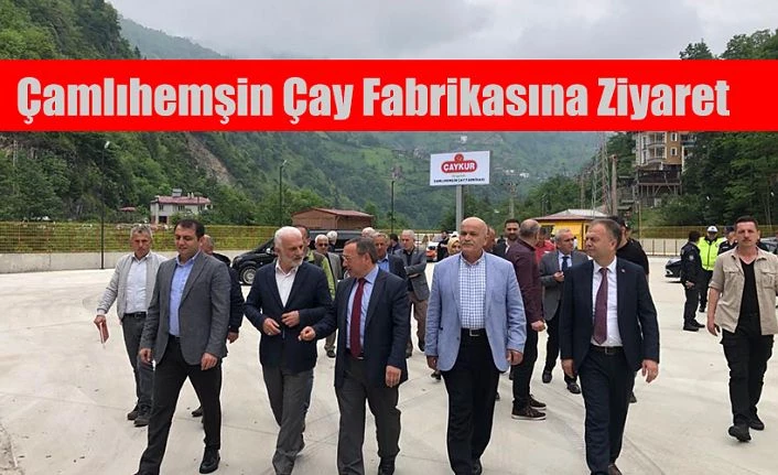 ÇAYKUR ÇAMLIHEMŞİN ÇAY FABRİKASINA ZİYARET