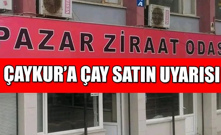 Pazar Ziraat Odası Başkanından ÇAYKUR açıklaması