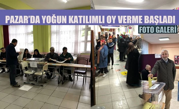 PAZAR’DA OY VERME İŞLEMİ BAŞLADI