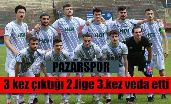 Pazarspor 2.lige Veda etti.