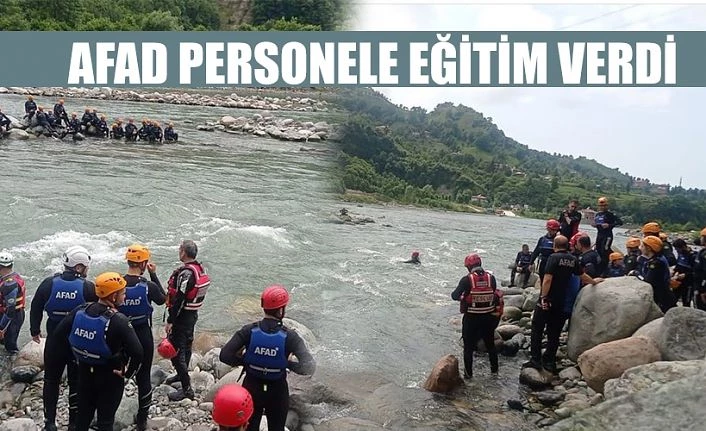 AFAD personeline Fırtına Deresinde eğitim