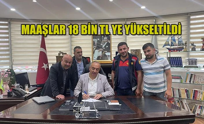 BELEDİYE ÇALIŞANLARINI SEVİNDİRDİ.