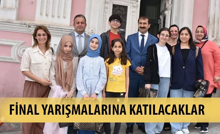 BÖLGE YARIŞMALARINDA DERECE ALAN ÖĞRENCİLERİ KABUL ETTİ