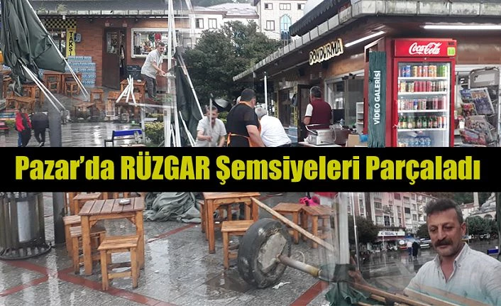 Rize’de Rüzgar maddi hasara yol açtı