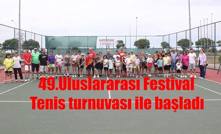 FESTİVAL TENİS TURNUVASI GENÇLER MÜSABAKALARIYLA BAŞLADI