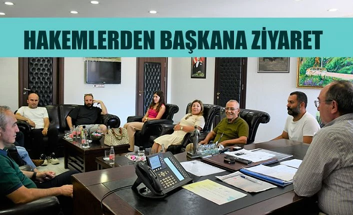 HAKEM CAMİASINDAN BAŞKANA ZİYARET