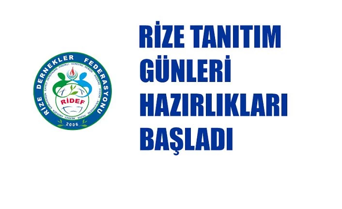 Rize Tanıtım Günleri hazırlıkları başladı