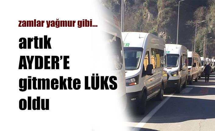Çamlıhemşin DOLMUŞ Fiyatları zamlandı