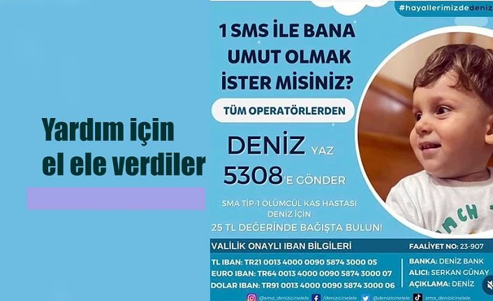 DENİZ BEBEK İÇİN DESTEK DEVAM EDİYOR