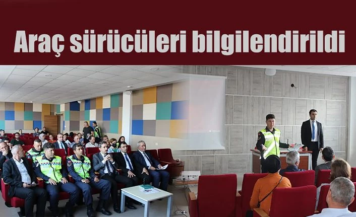 İlçe Jandarma Komutanlığı ve İlçe Emniyet Müdürlüğünce bilgilendirme semineri yapıldı